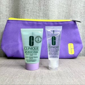 🎁3 for $30🎁 CLINIQUE Makeup Bag and 2 Skincare minis